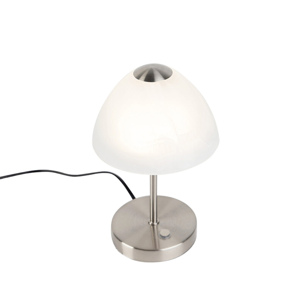 tafellampen Design tafellamp staal dimbaar incl. LED Joya GlasMetaal Staal De is een mooi design stuk in jouw interieur. Deze past op bureau of de slaapkamer.