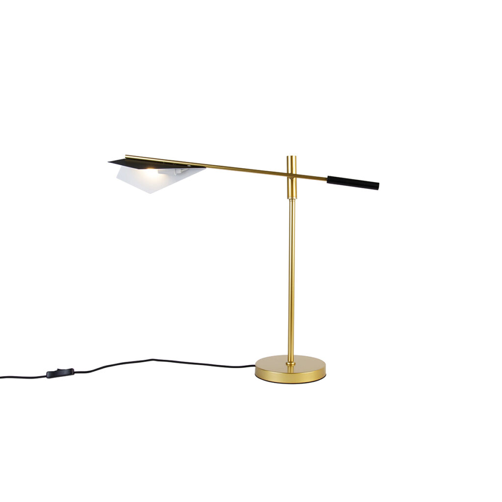tafellampen Design tafellamp zwart met goud Sinem Staal Een ware blikvanger ook het licht Deze is mooi afgewerkt in een stijlvolle combinatie. Het mooie lamp de