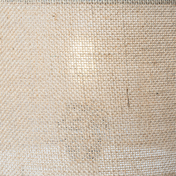 Landelijke tafellamp hout met linnen kap naturel 25 cm - Mels - Afbeelding 2