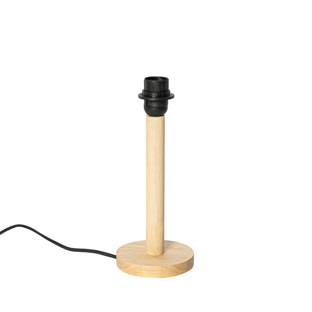 tafellampen Landelijke tafellamp hout zonder kap Mels Hout Naturel Tafellamp is perfect aan te passen jouw interieur. De lamp gemaakt van en komt lampenkap. Het