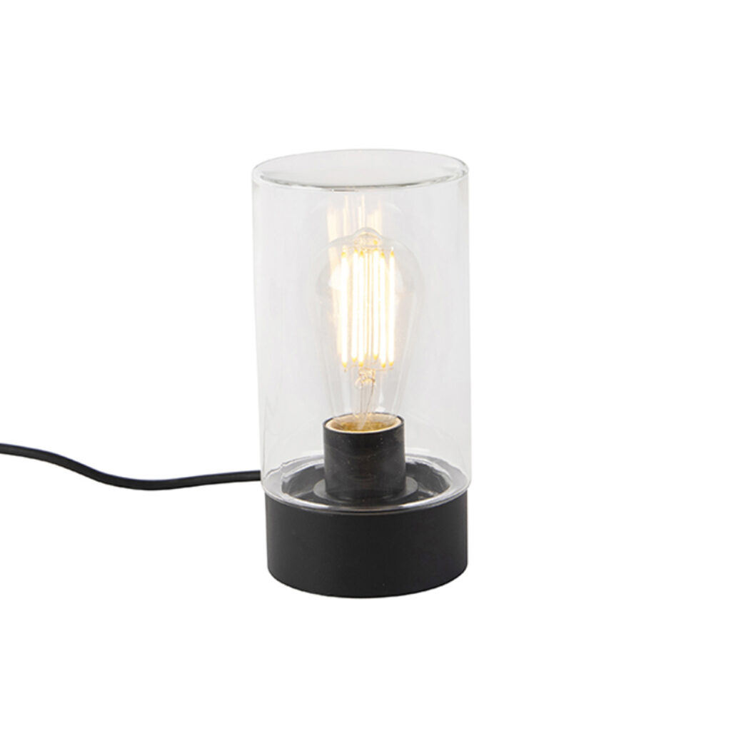 tafellampen Moderne buitentafellamp zwart IP44 Jarra Roestvrij staal Zwart Je terras krijgt er een elegante lamp bij met deze Jarra. Deze kan ook perfect in de
