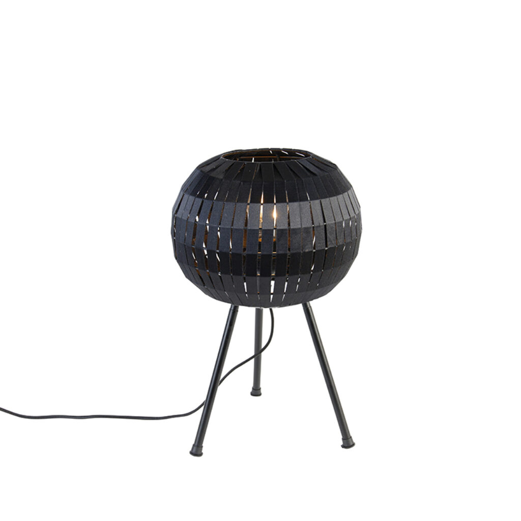 tafellampen Moderne tafellamp tripod zwart StaalStof Zwart Is de stoere precies waar jij naar op zoek Deze leuke geeft een touch aan je is van staal met zwarte