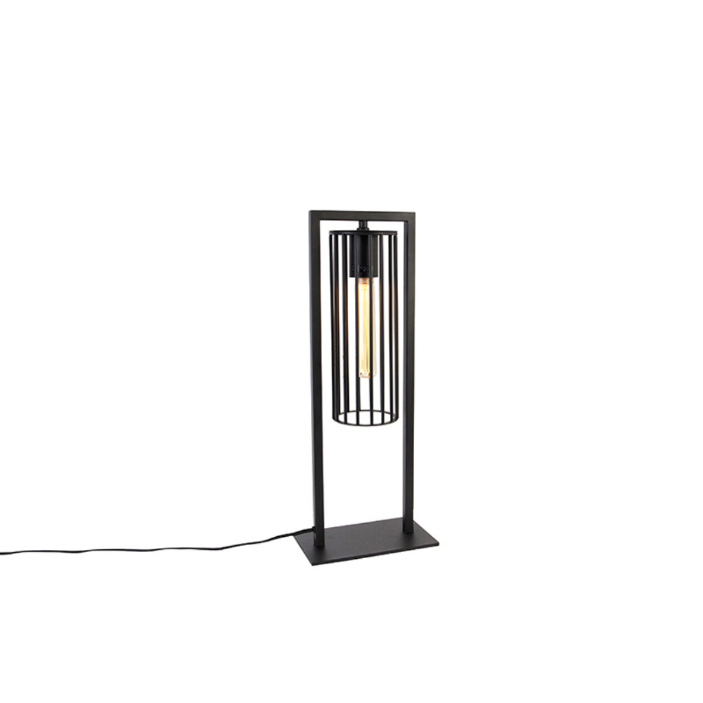 tafellampen Moderne tafellamp zwart Balenco Wazo Staal Zwart Met de zet je meteen Deze gave is een perfecte lamp om sfeerverlichting of basisverlichting in huis