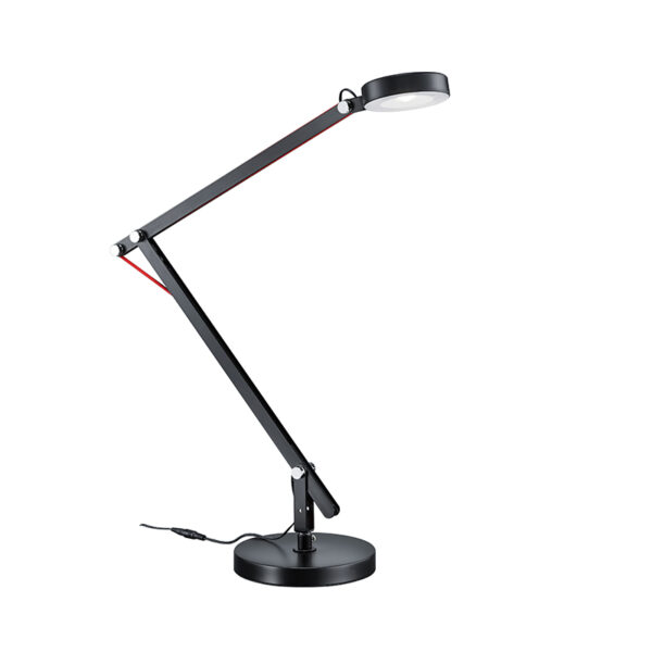 tafellampen Moderne tafellamp zwart incl. LED Etienne Staal Zwart Ben je op zoek naar een die er ook nog leuk uit Dan is wat Deze moderne past perfect in de