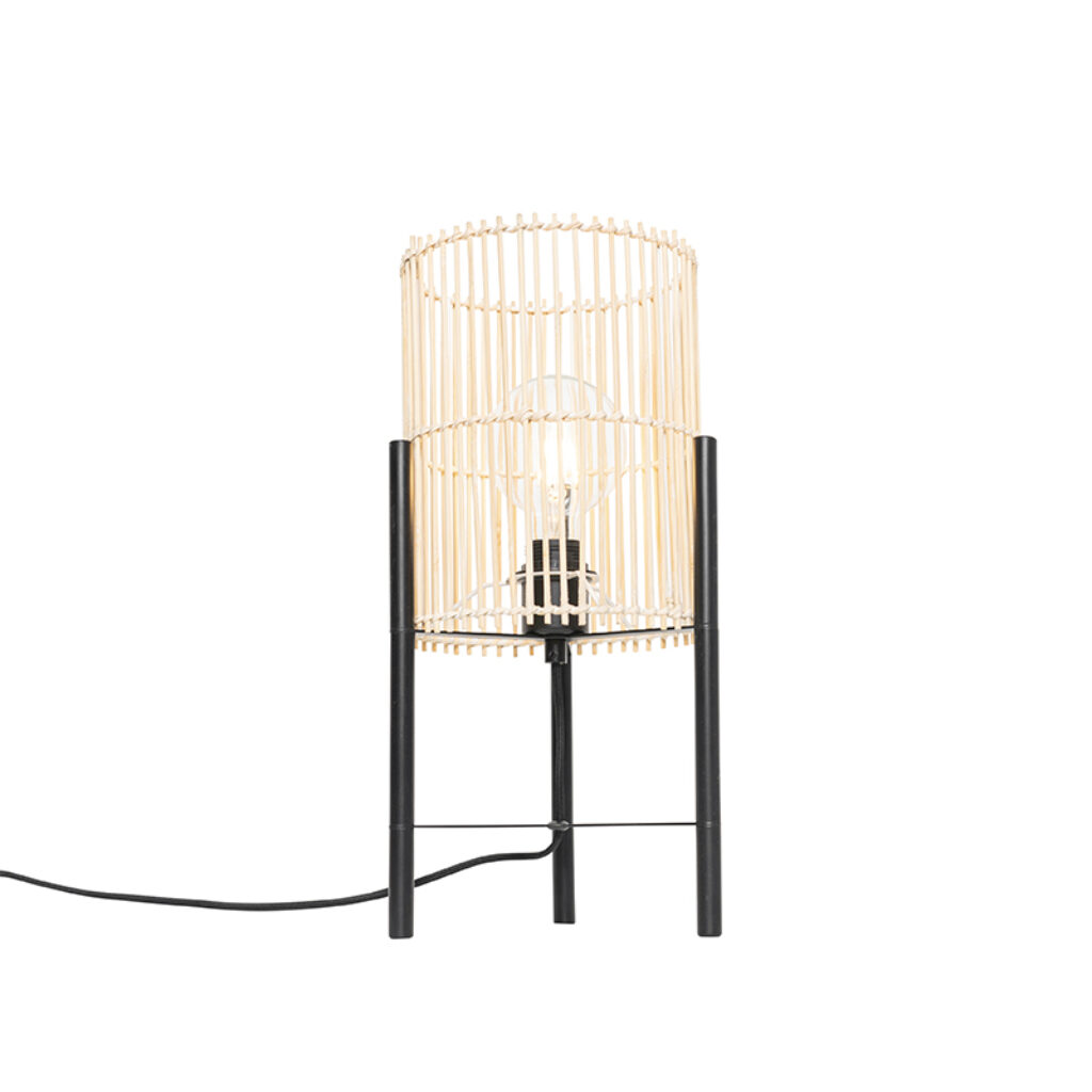 tafellampen Scandinavische tafellamp bamboe Natasja BamboeStaal Naturel Scoor een met deze Natasja. Hij is gemaakt van en zwart staal. heeft diameter 235 cm