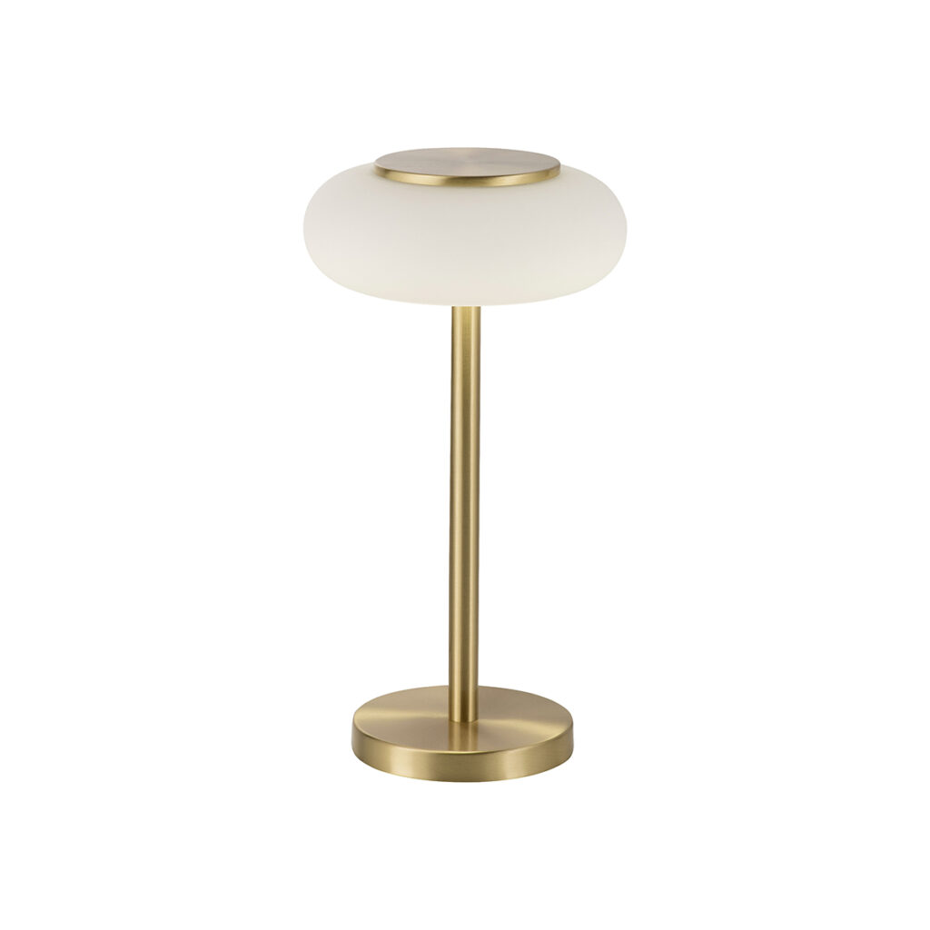 tafellampen Smart tafellamp messing met afstandsbediening Loena Staal De smart van Paul Neuhaus is een innovatieve en stijlvolle lamp die perfect voor elke