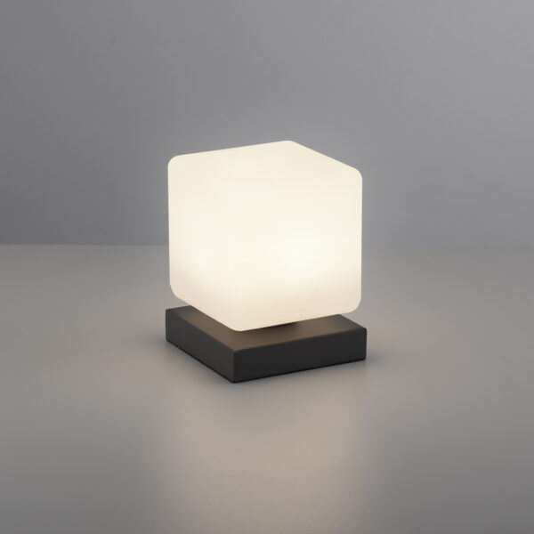 Tafellamp donkergrijs incl. LED dimbaar met touch - Jano - Afbeelding 2