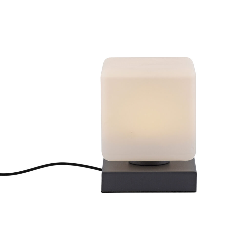 tafellampen Tafellamp donkergrijs incl. LED dimbaar met touch Jano Staal Donkergrijs De tafellamp is een stijlvolle en moderne lamp van Paul Neuhaus die perfect