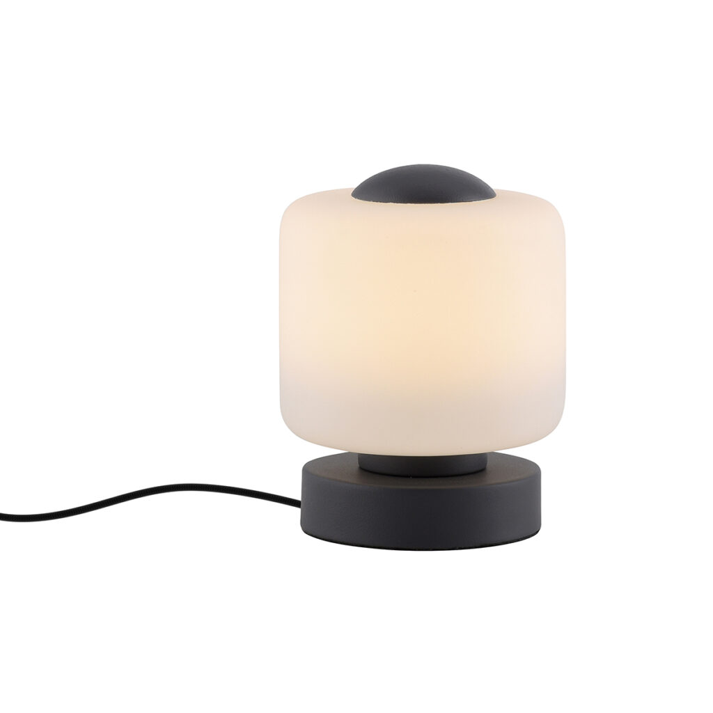 tafellampen Tafellamp donkergrijs incl. LED dimbaar met touch Mirko Glas Donkergrijs is een unieke verschijning in elk De tafellamp van Paul Neuhaus uitgevoerd