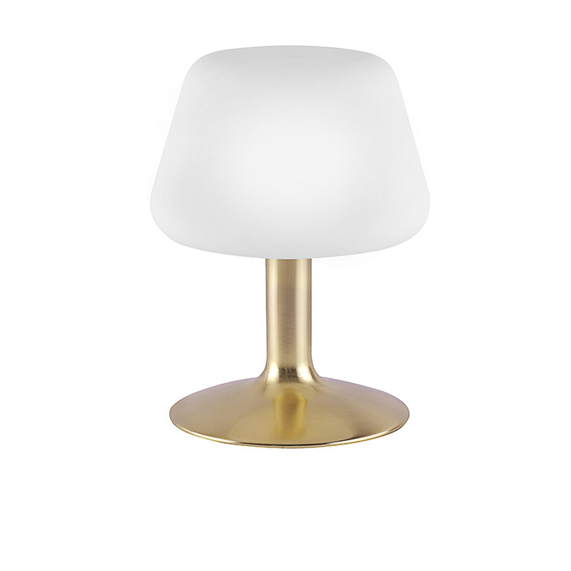 tafellampen Tafellamp goud met touchdimmer incl. LED Tilly KunststofStaal De moderne tafellamp past zijn fraaie design in elke woonkamer of slaapkamer. Deze
