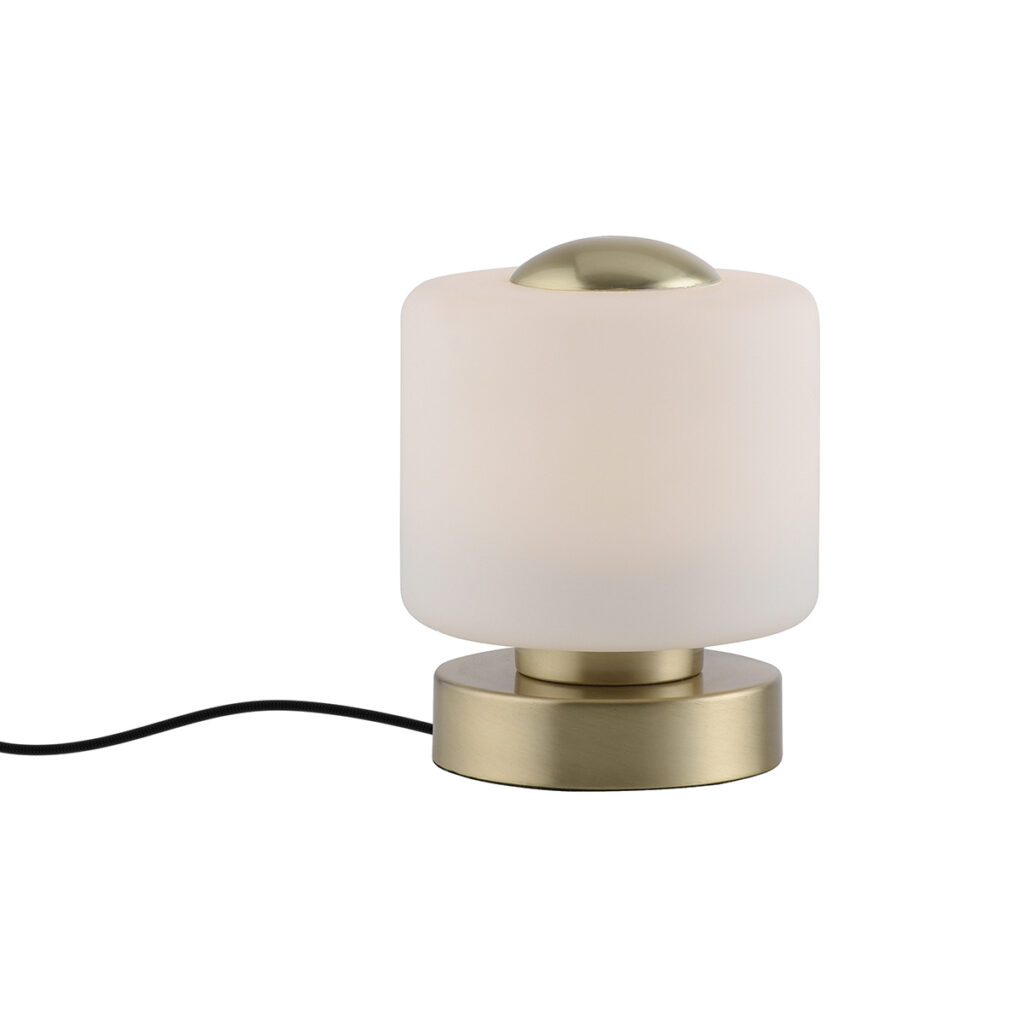 tafellampen Tafellamp messing incl. LED dimbaar met touch Mirko Glas Deze tafellamp is de perfecte toevoeging wanneer je net even wat meer licht kan gebruiken.