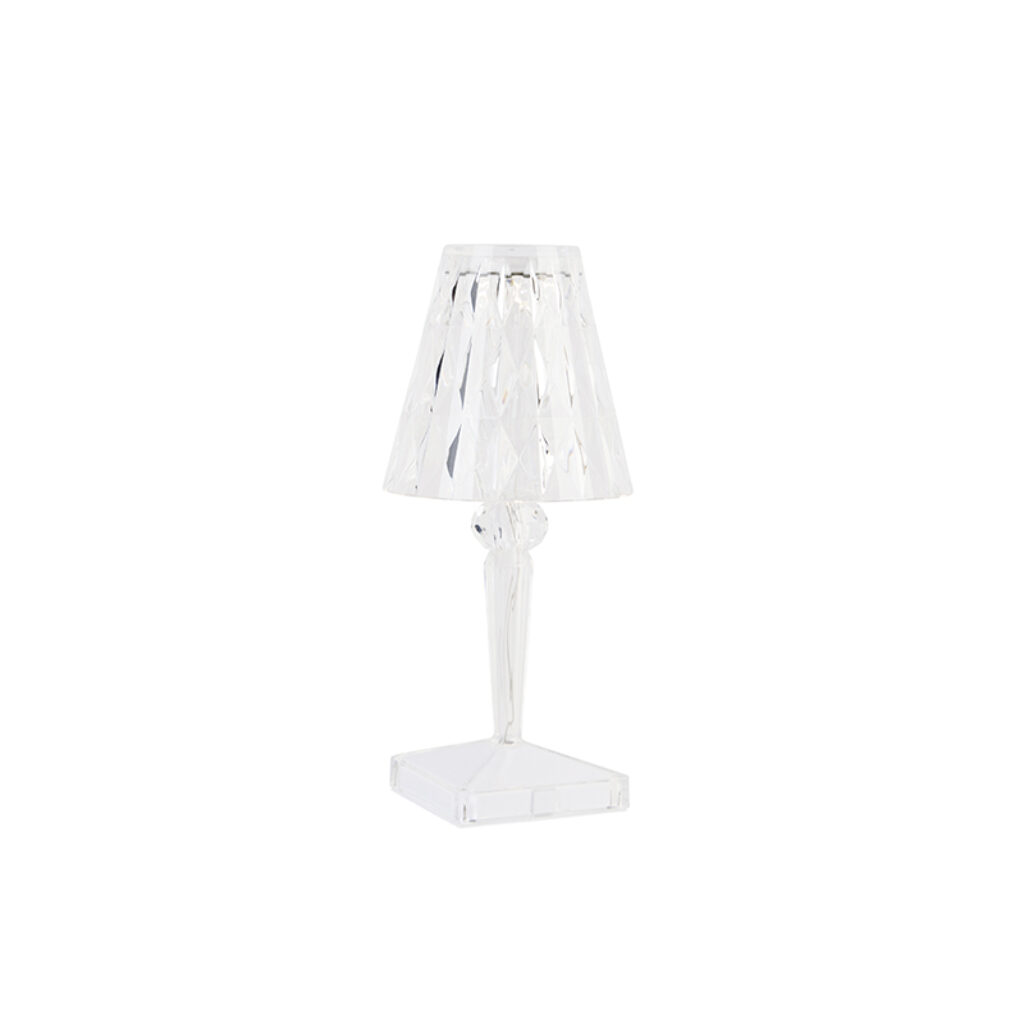 tafellampen Tafellamp transparant incl. LED IP54 oplaadbaar Crystal Kunststof Transparant Laat je interieur stralen met tafellamp De lamp is gemaakt van