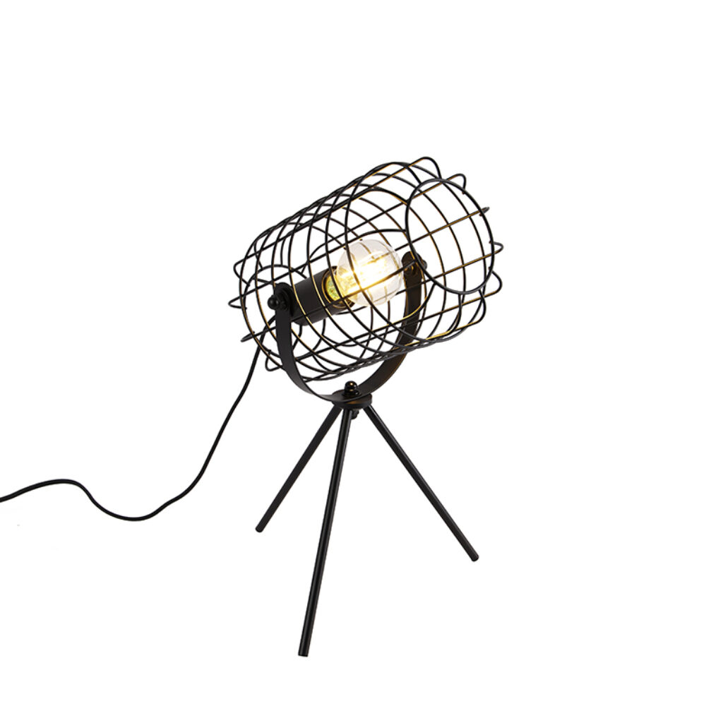 tafellampen tafellamp tripod zwart 40 cm Bliss Vefa Staal Zwart De is een echte sfeerbrenger in jouw interieur. Deze perfecte aanvulling aan je Het rooster