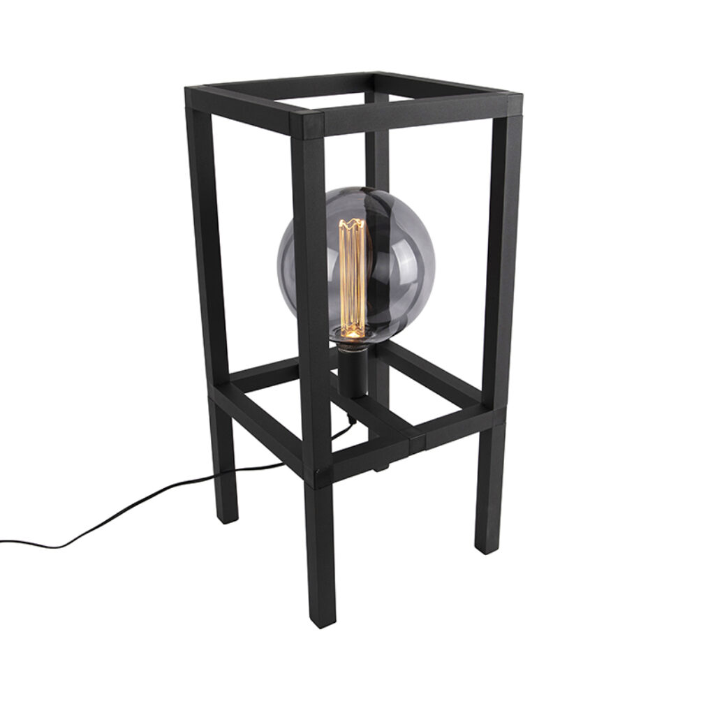 tafellampen tafellamp zwart Big Cage 2 AluminiumStaal Zwart Lekker luchtig ontwerp met een sterk minimalistisch beeld kies je ook voor deze stijlvolle Jouw