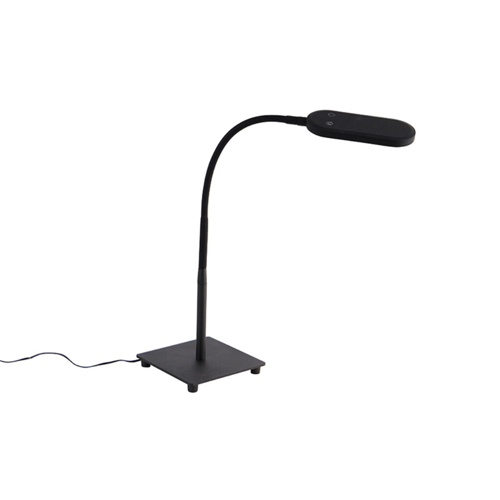 tafellampen Tafellamp zwart incl. LED dimbaar in kelvin Botot Staal Zwart Als je zoekt naar een tafellamp waarbij zelf de gewenste lichtsterkte en lichtkleur