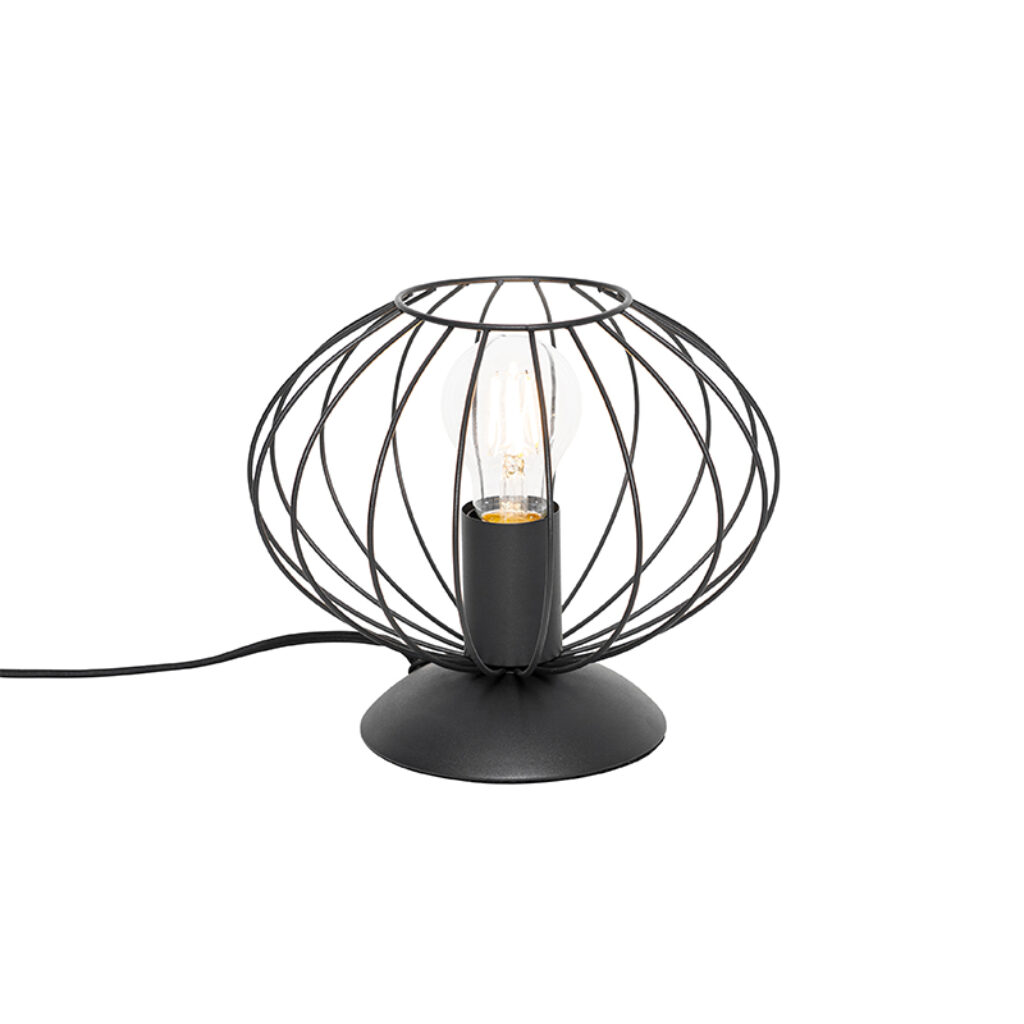 tafellampen tafellamp zwart Margarita Staal Zwart Een tijdloze in een design Hij heeft mooie open kap wat gezellig lichteffect geeft de ruimte. De lichtbron is
