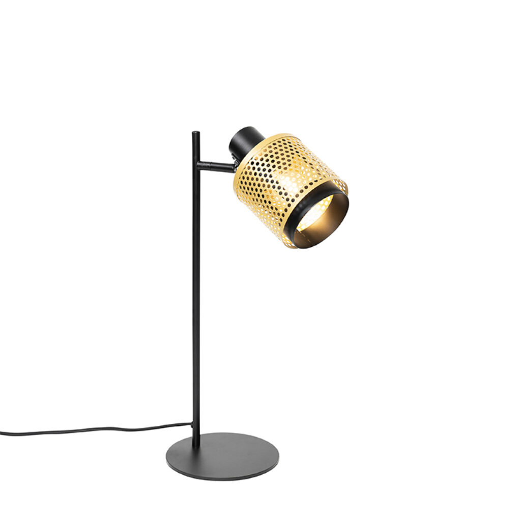 tafellampen tafellamp zwart met goud Kayden Staal Haal een lamp in huis onze Kayden. Deze is gemaakt van staal en afgewerkt gouden zwarte kleur. Hij heeft