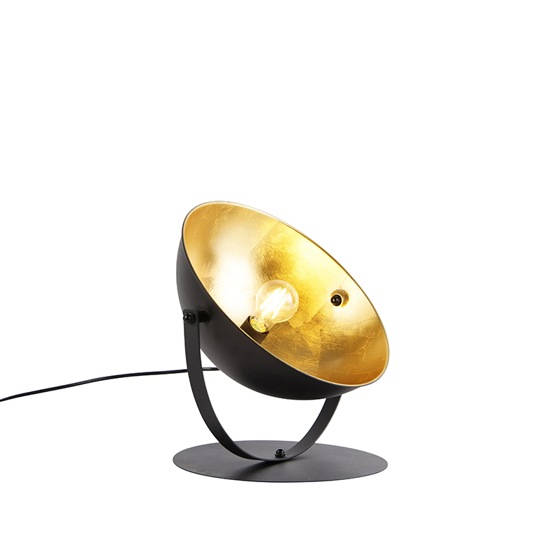 tafellampen tafellamp zwart met goud 392 cm verstelbaar Magnax Staal Zwart De is een echte eyecatcher voor in Hij aan de buitenzijde en binnenzijde waardoor je