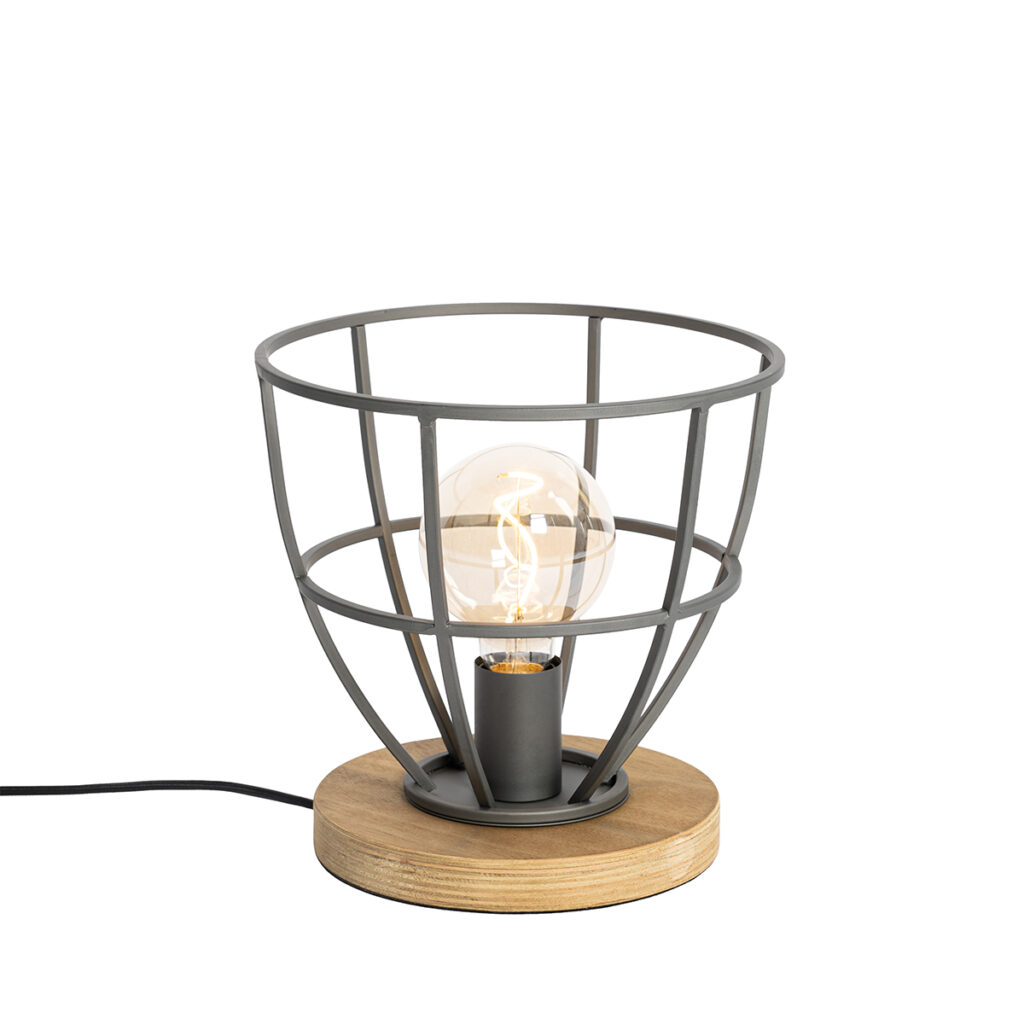 tafellampen tafellamp zwart met hout rond Arthur HoutStaal Bruin Fris jouw interieur op Arthur. Doordat hij gemaakt is van staal en afgewerkt in het bruin een