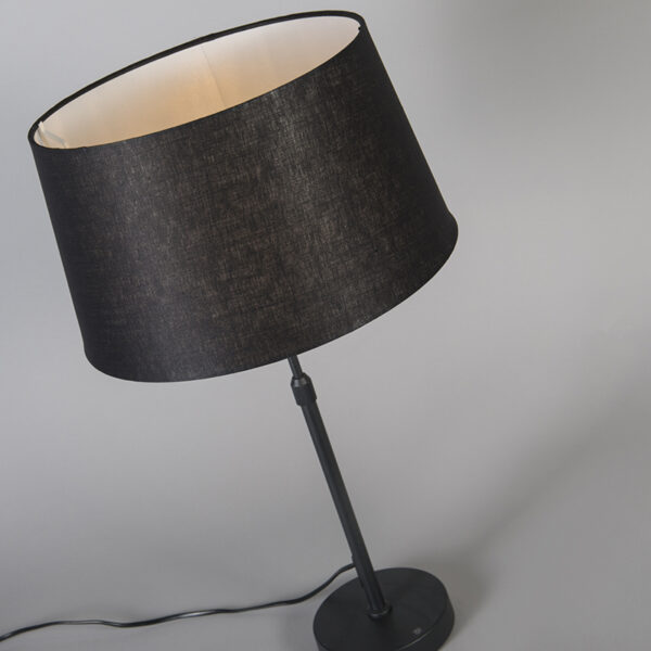 Tafellamp zwart met kap zwart 35 cm verstelbaar - Parte - Afbeelding 2