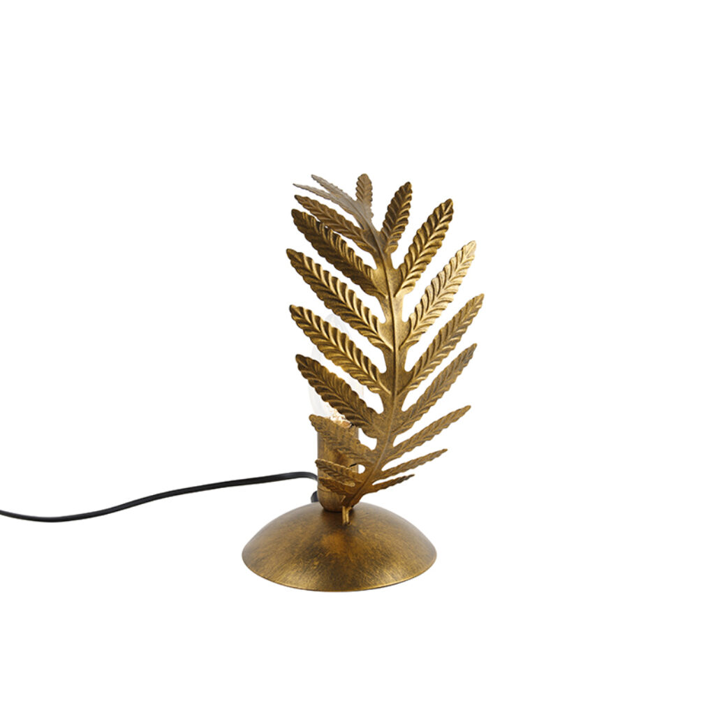 tafellampen Vintage tafellamp small goud Botanica Metaal Deze komt uit de serie Botanica. is helemaal volgens laatste trend en combineert botanische bladeren