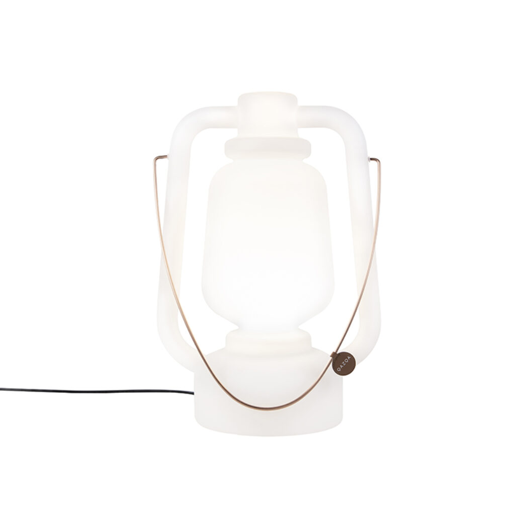 tafellampen Vloerlamp wit 51 cm IP44 Storm Large Kunststof Wit Onze bekende heeft er een grote broer Multifunctioneel milieuvriendelijk. Ontwerpster Femke