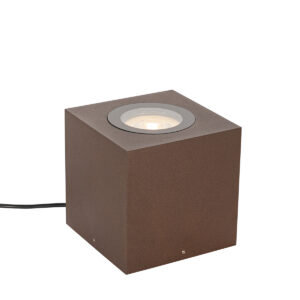 tuinspots Grondspot roestbruin vierkant IP65 AR111 Lennard Aluminium Roestbruin