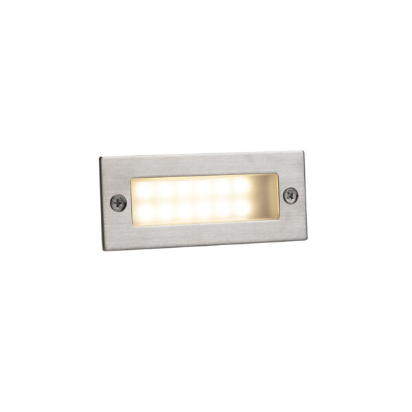 tuinspots LED inbouwlamp LEDlite Recta KunststofRoestvrij staal Staal Deze is super zuinig dankzij de ingebouwde verlichting Hij heeft een lengte van 11 cm en