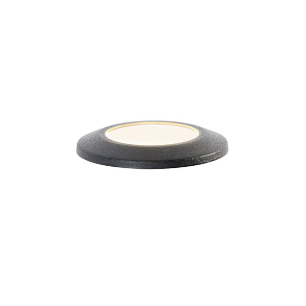 Moderne buiten grondspot zwart IP67 incl. LED - Aldo - Afbeelding 2