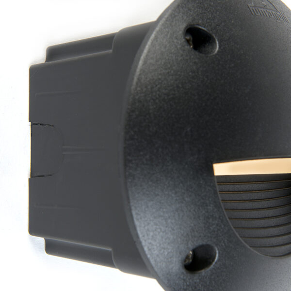 Moderne buitenwandspot zwart incl. LED IP65 - Leti - Afbeelding 2