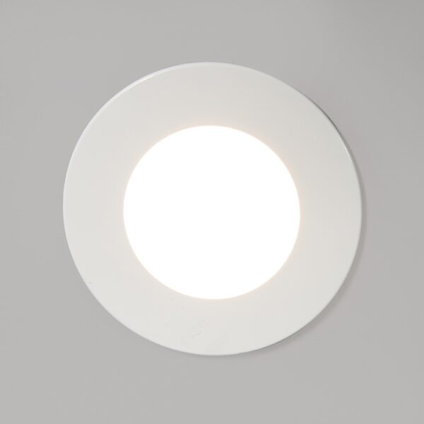 Set van 3 badkamer inbouwspots rond LED 5W wit waterdicht - Blanca - Afbeelding 2