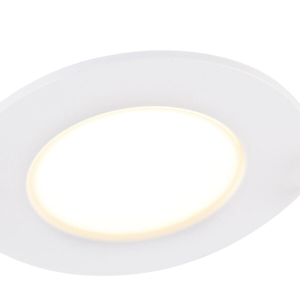 Set van 6 inbouwspots wit incl. LED 3-staps dimbaar IP65 - Blanca - Afbeelding 2