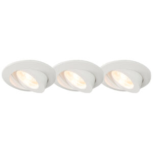 tuinspots Set van 3 inbouwspots wit incl. LED IP44 Relax Kunststof Wit Deze is een superstrakke inbouwspot. Uitgevoerd in strakke en witte kleur. De spot