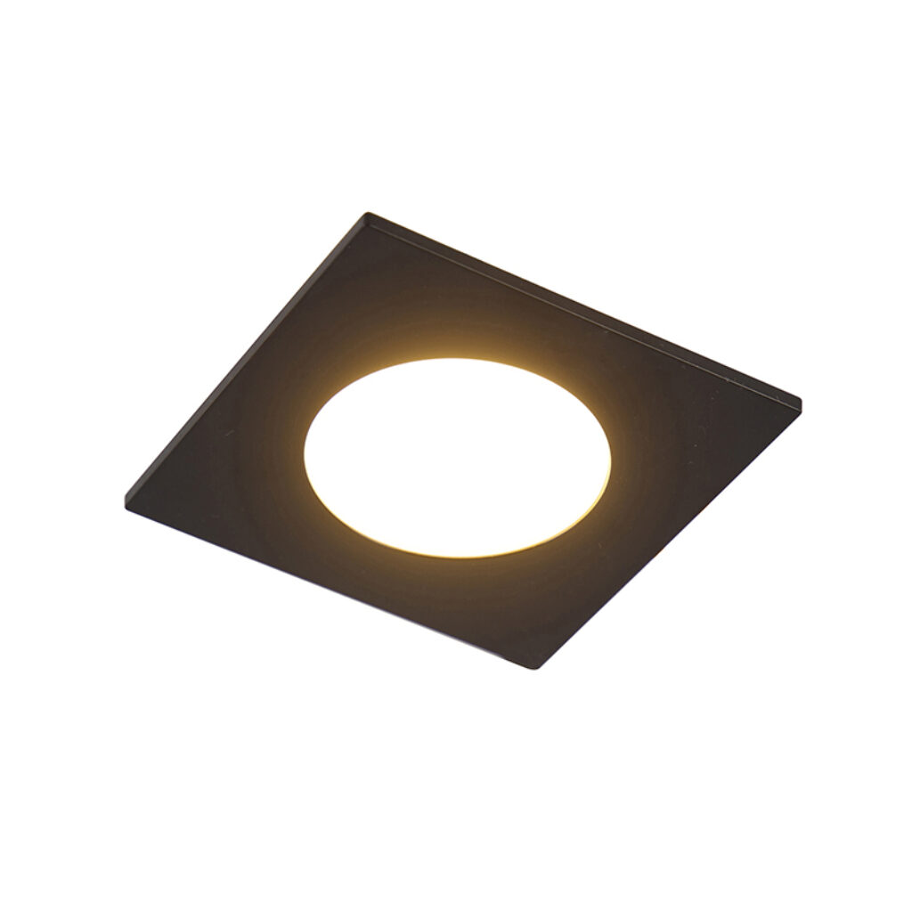 tuinspots Set van 6 inbouwspots zwart incl. LED dimbaar IP65 Simply Kunststof Zwart Deze moderne staan mooi in een strakke inrichting. Als je op zoek bent naar