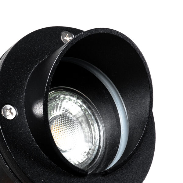 Set van 3 prikspots zwart incl. snoer en stekker IP65 - Done - Afbeelding 2