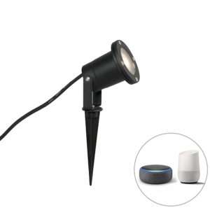 tuinspots smart prikspot zwart incl. WiFi GU10 IP65 Basic AluminiumGlas Zwart Een gemakkelijke en simpele lamp is Basic. Hij erg klein dus perfect om te