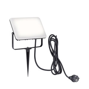 tuinspots Straler zwart 19 cm incl. LED met grondpin IP65 Klaas Kunststof Zwart Wil elementen uit je tuin graag Dan is straler Klaar wat De lamp gemaakt van