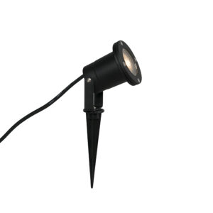 tuinspots Tuinspot zwart incl. snoer en stekker 230 cm IP65 Basic AluminiumGlas Zwart Een gemakkelijke simpele lamp is prikspot Basic. Hij erg klein dus perfect