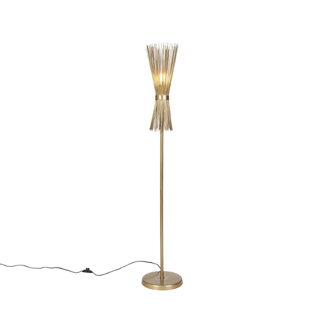 vloerlampen Art Deco vloerlamp goud Broom Staal Vloerlamp is een super vrolijke lamp en zorgt ervoor dat jouw interieur helemaal Doordat de verschillende