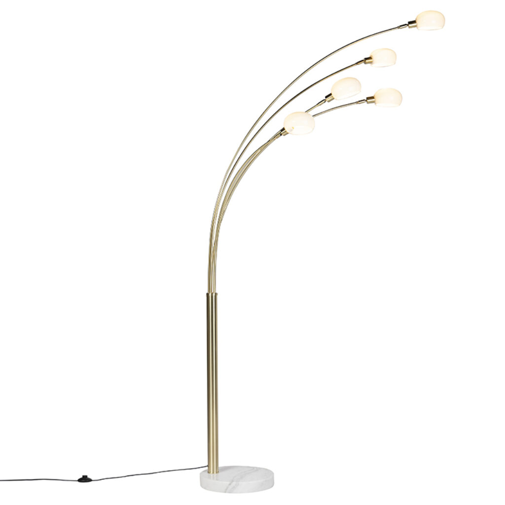 vloerlampen Art deco vloerlamp goud Sixties Marmo StaalMarmerGlas Over een stijlvolle gesproken wat dacht je van deze In het opvallende armatuur en er is plaats