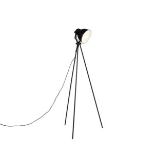 vloerlampen Industriele vloerlamp zwart Frodo Staal Zwart De is een tijdloze dankzij de zwarte kleur. Deze lamp past in elke ruimte en geeft je huis touch. Hij