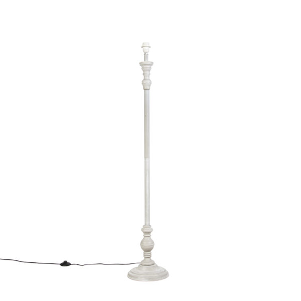 vloerlampen Klassieke vloerlamp grijs Classico HoutStaal Grijs Een klassieke in een tijdloze licht grijze kleur. Maak je interieur helemaal compleet met deze