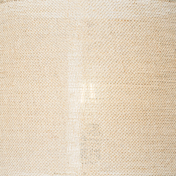 Landelijke vloerlamp hout met linnen kap naturel 32 cm - Mels - Afbeelding 2