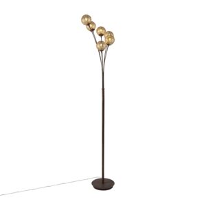 vloerlampen Landelijke vloerlamp in roestbruin Kreta Metaal Roestbruin Zoek jij een mooie die jouw interieur leuke twist gaat Dan is deze lamp echt iets voor