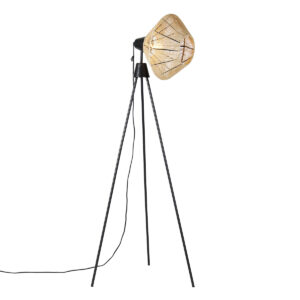 vloerlampen Landelijke vloerlamp tripod touw Jenthe TouwStaal Naturel Een stijlvolle en gezellige deze Jenthe. Met zijn afwerking in een warme beige kleur geeft