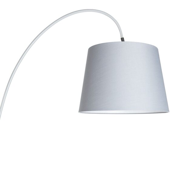 Moderne booglamp met grijze kap- Bend - Afbeelding 2