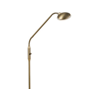 vloerlampen Moderne vloerlamp brons incl. LED Eva 1 Staal Brons Staak de zoektocht naar perfecte dimbare maar je hebt hem Het slanke postuur zal zich perfect