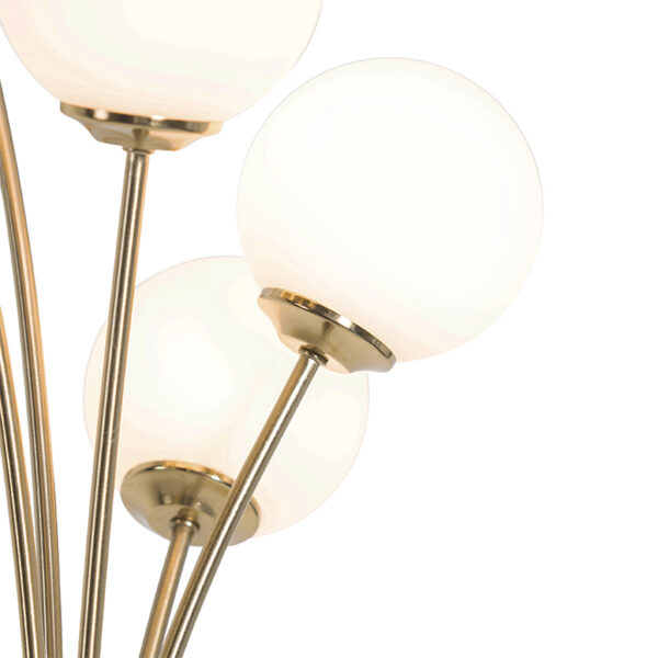 Moderne vloerlamp goud met opaal glas 5-lichts - Athens - Afbeelding 2