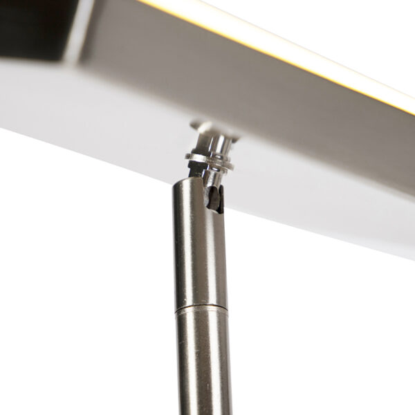 Moderne vloerlamp incl. LED en dimmer met leeslamp - Uplighter Jazzy - Afbeelding 2