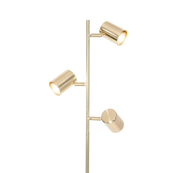 Moderne vloerlamp messing 3-lichts - Jeana - Afbeelding 2